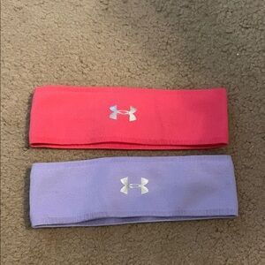 Under Armour Pink and Purple Kids' Headband Bundle